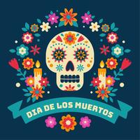 Dia De Los Muertos Vector Background