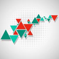 Fondo abstracto colorido triángulo polígono vector