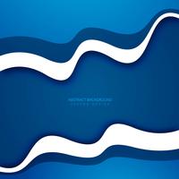 Modern blue business wavy background vector