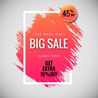 Big sale banner poster template background illustration vector