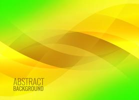 Abstract green colorful wavy background vector