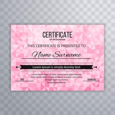Pink Certificate Vector Art, Icons, and Graphics for Free Download