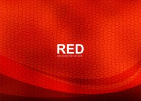 Abstract red wavy background vector