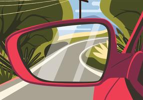 Rear View Mirror Vector Design