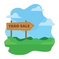 Yard Sale Sign Illustration vector