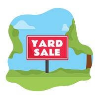 Yard Sale Sign Vector