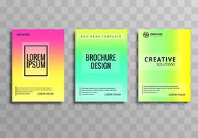 Abstract colorful business brochure template vector