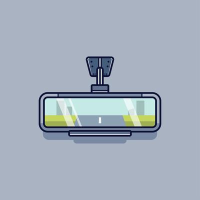 Rear View Mirror Vector