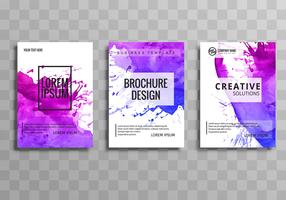 Abstract colorful business brochure template vector