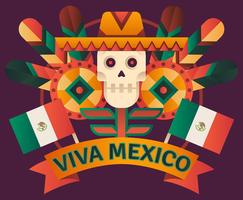 Ilustración de Viva Mexico vector