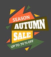 Autumn Sale vector