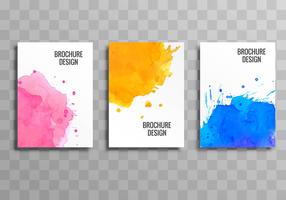 Abstract business brochure colorful template background vector