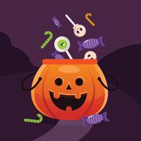 halloween candy vector