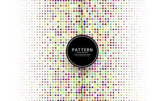 Beautiful colorful dots pattern vector