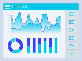 Awesome Charts Ui Kit Vectores