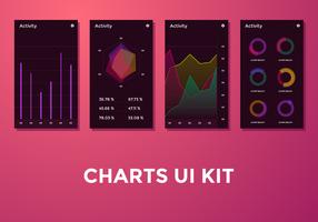 Diagrama de actividad Gráficos Ui Kit Vector