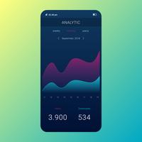 Mobile Dashboard Ui  Ux Kit Elements vector