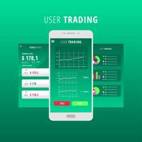 Gráficos UI Kit Green Vector