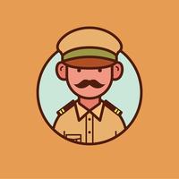 Indian Police Officer vector