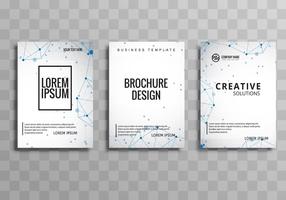 Abstract creative business brochure set vector