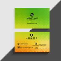 Abstract colorful business card template design vector