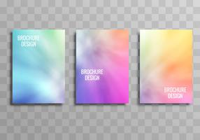 Modern colorful business brochure template vector