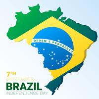 Resumen de vectores creativos para el fondo del día de la independencia de Brasil