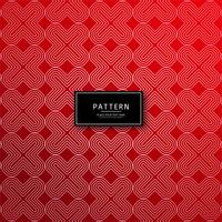 Abstract decorative geometric red pattern background vector