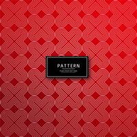 Abstract decorative geometric red pattern background vector