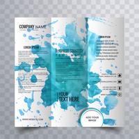 Modern trifold brochure design vector