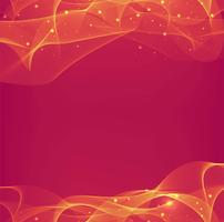 Abstract beautiful red wave background vector