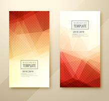 Abstract colorful business template set header design vector