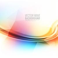 Abstract colorful glowing wave background vector