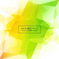Beautiful green colorful polygon design vector