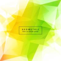 Beautiful green colorful polygon design vector