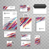 Abstract classic corporate identity business stationery template vector