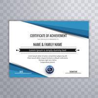 Certificate template for achievement graduation completion vector