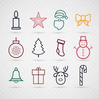 Modern christmas background vector