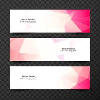 modern geometric banners vector