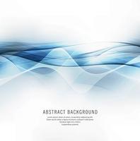 Abstract blue light wave on white background vector