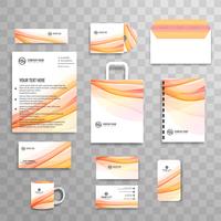 Abstract classic corporate identity business stationery template
