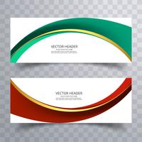 Abstract design background or header Templates with creative wav vector