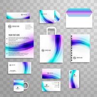 Abstract classic corporate identity business stationery template