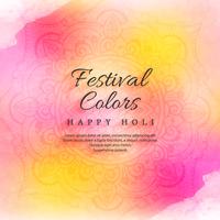 illustration of colorful Happy Holi Background for Festival of C vector