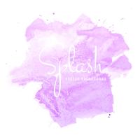Beautiful hand paint watercolor splash on white background  vector