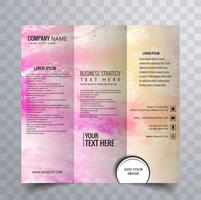 Modern trifold brochure design vector