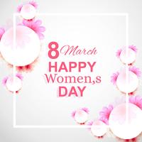 Happy Women's Day celebration elegant greeting card design