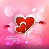 Happy Valentine's day Greeting Card background vector