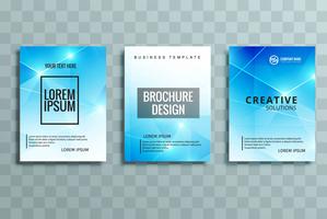 modern business brochure set vector