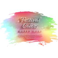 Ilustración del colorido Happy Holi Background para el Festival de C vector